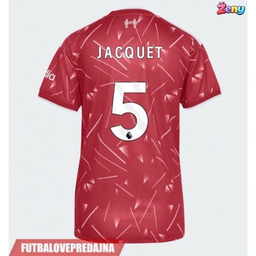Lacne Ženy Futbalové dres Liverpool Jeremy Jacquet #5 2026-27 Krátky Rukáv - Domáci
